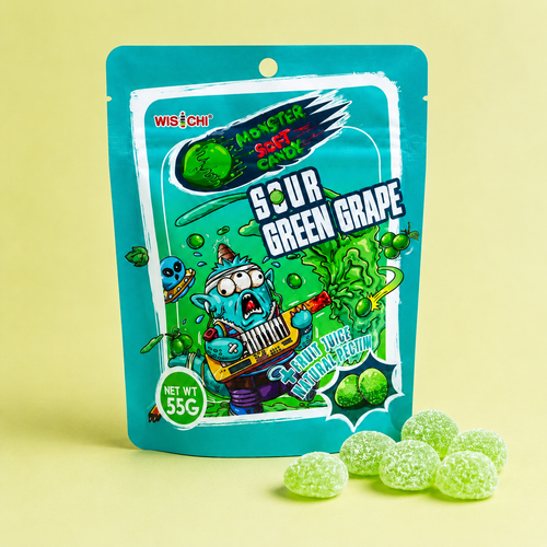 Monster Gummies Sour Green Grape