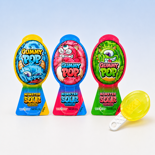Sour Gummy Pop Mix Fruit
