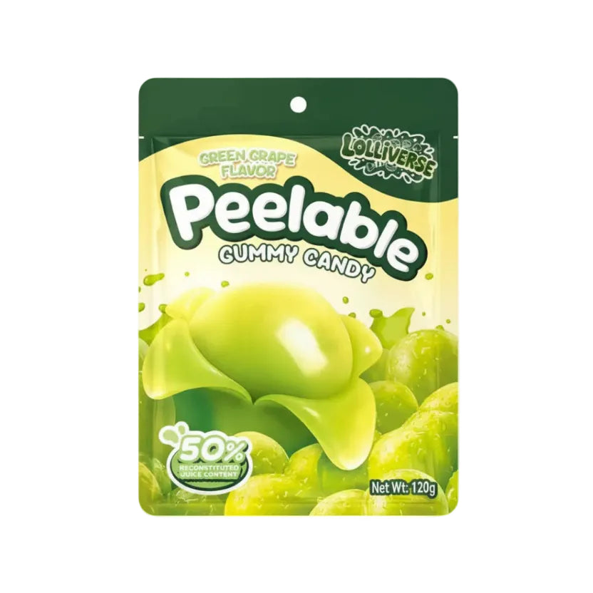 Peelable Gummy Candy – Green Grape
