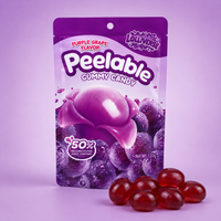 Peelable Gummy Candy – Purple Grape