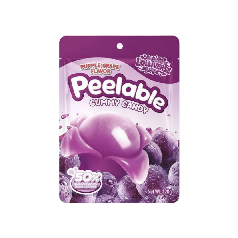 Peelable Gummy Candy – Purple Grape