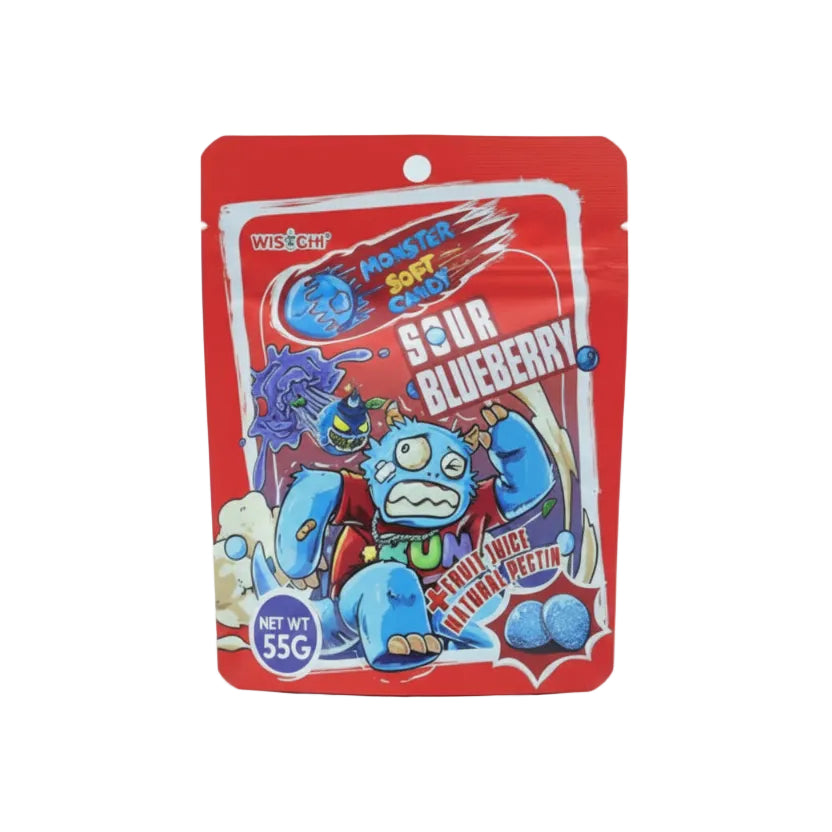 Monster Gummies Sour Blueberry