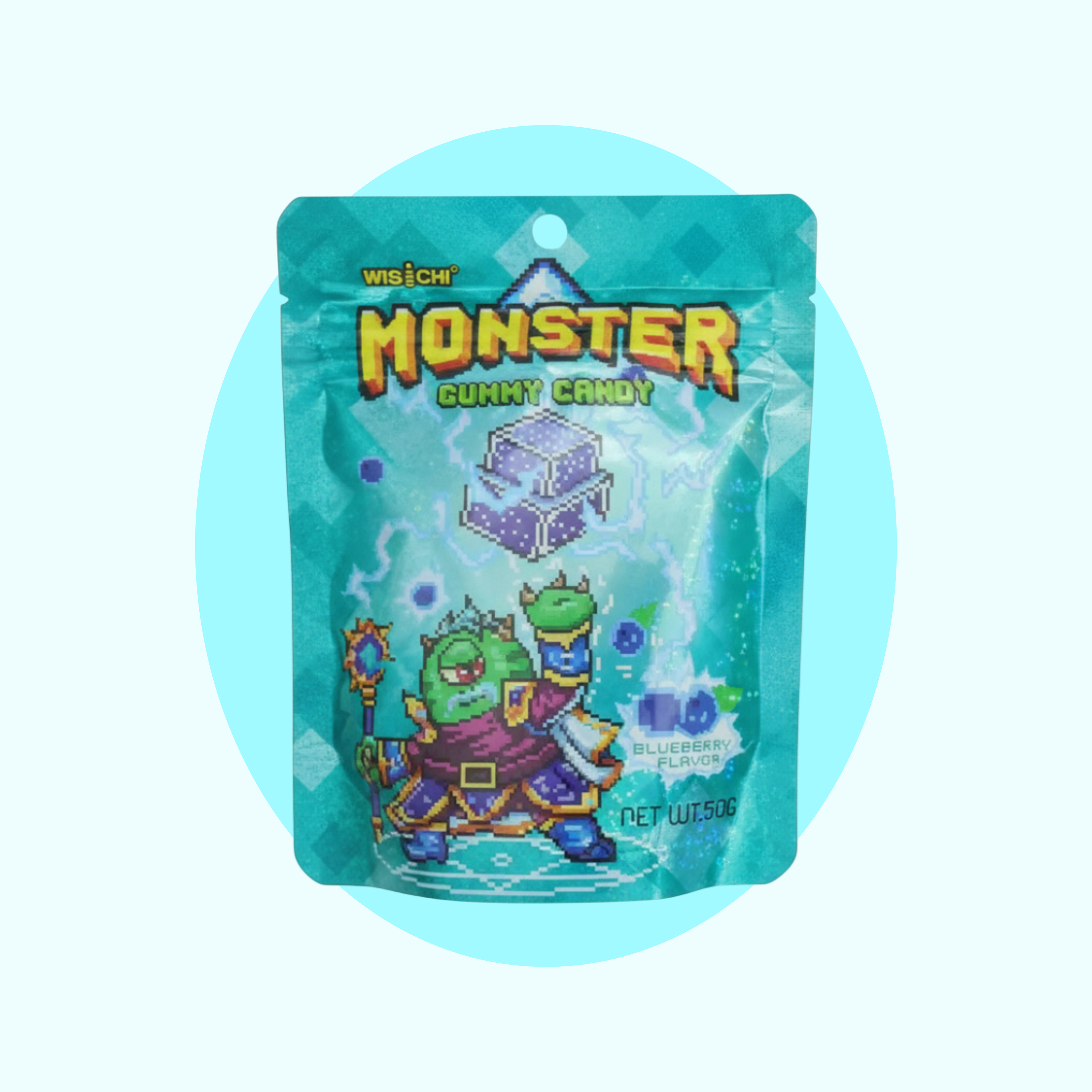 Monster Coated Gummy Blueberry