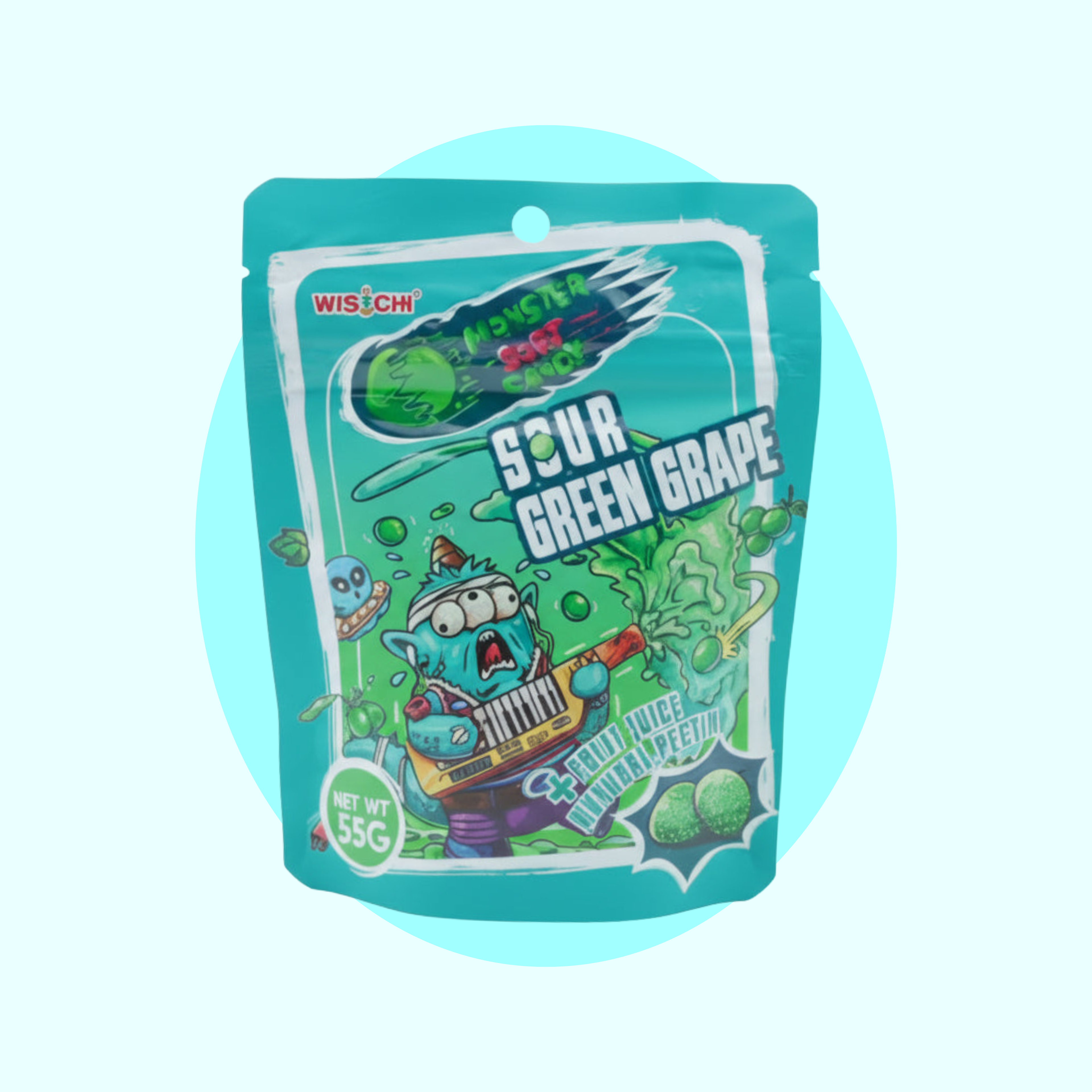 Monster Gummies Sour Green Grape