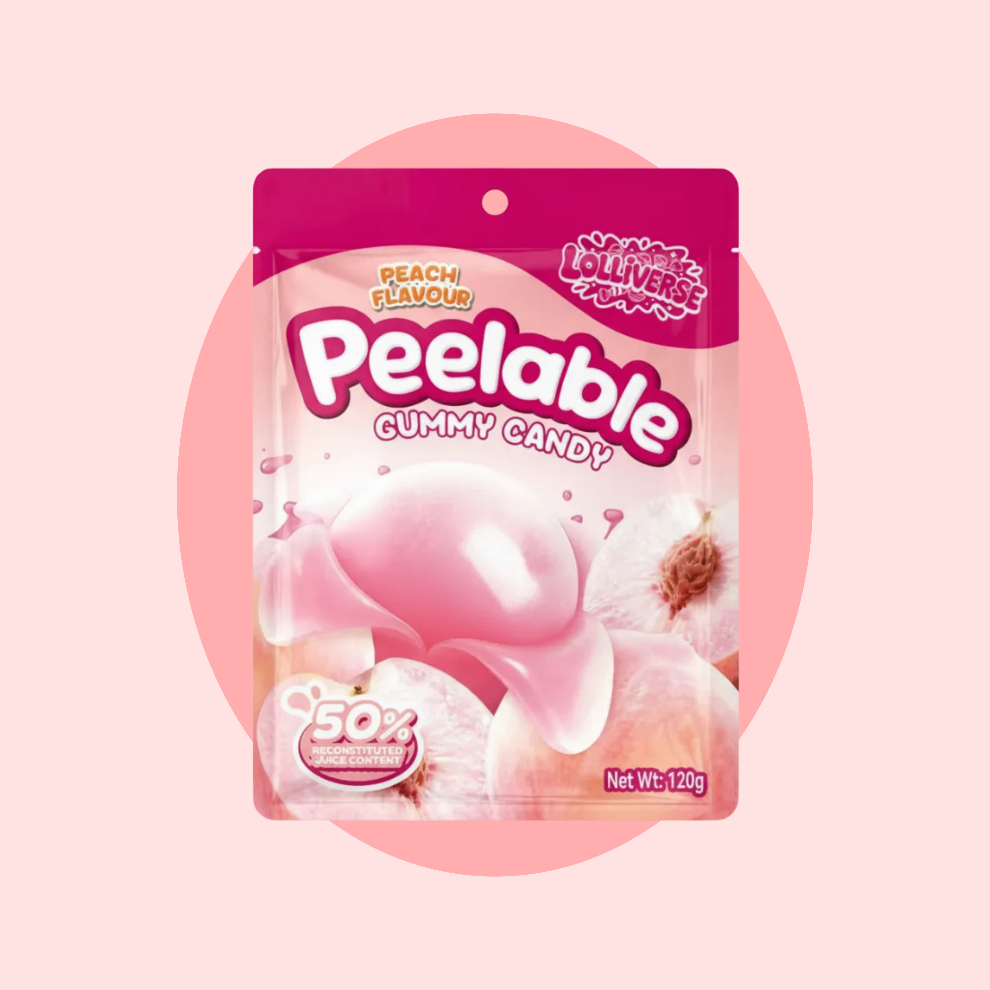 Peelable Gummy Candy –  Honey Peach