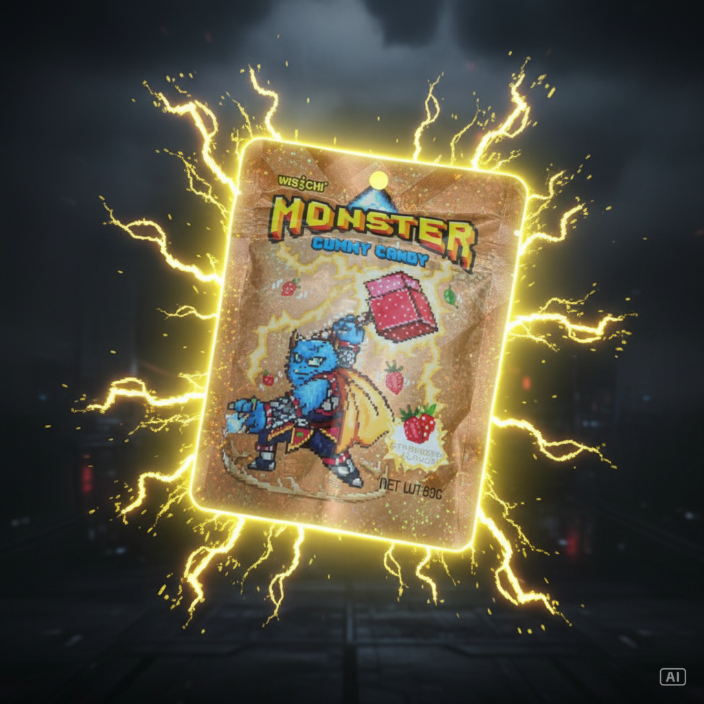 Monster Coated Gummy Strawberry