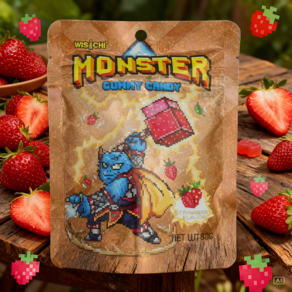 Monster Coated Gummy Strawberry