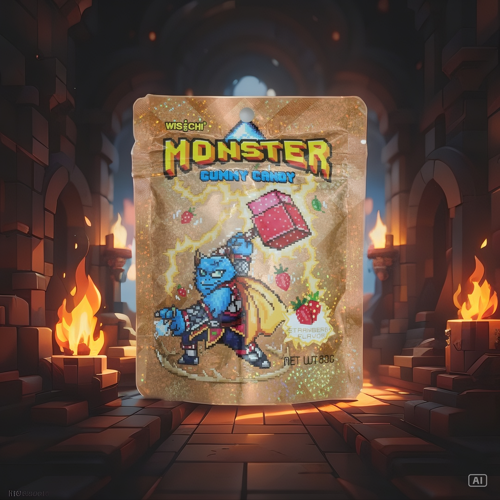 Monster Coated Gummy Strawberry