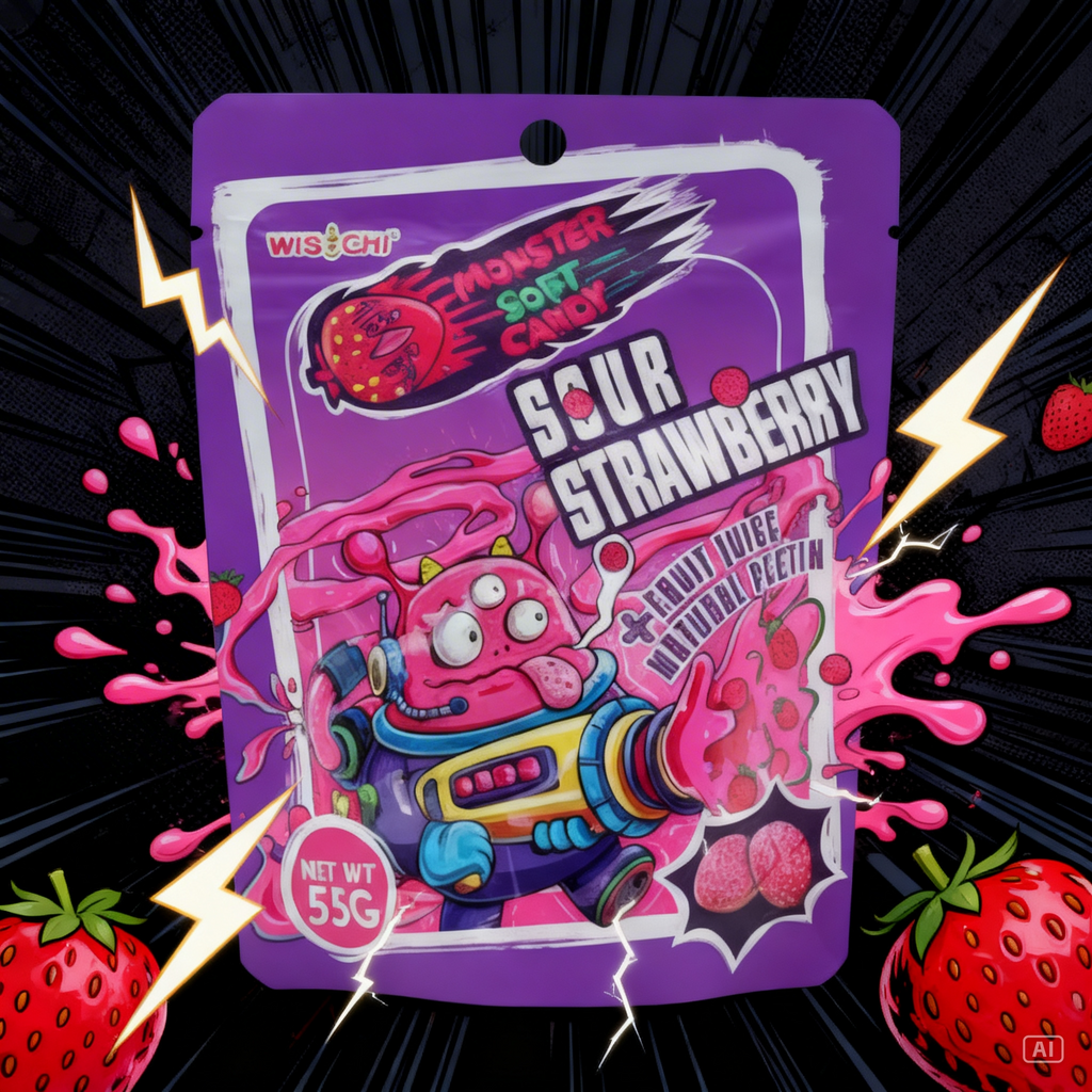 Monster Gummies Sour Strawberry