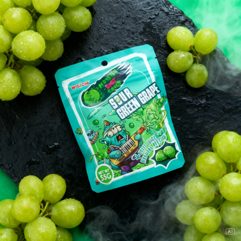 Monster Gummies Sour Green Grape