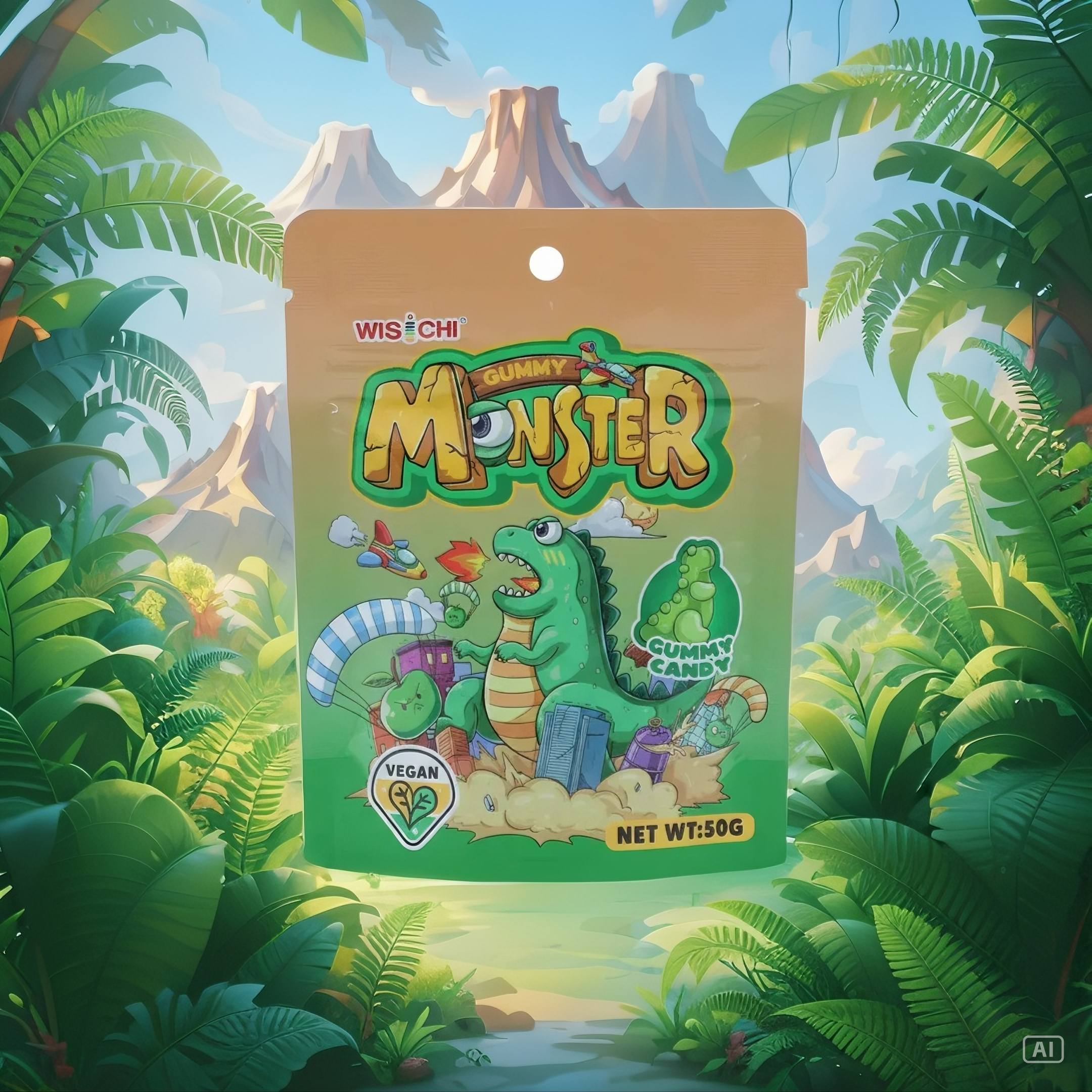 Monster Dinosaur Gummy Apple
