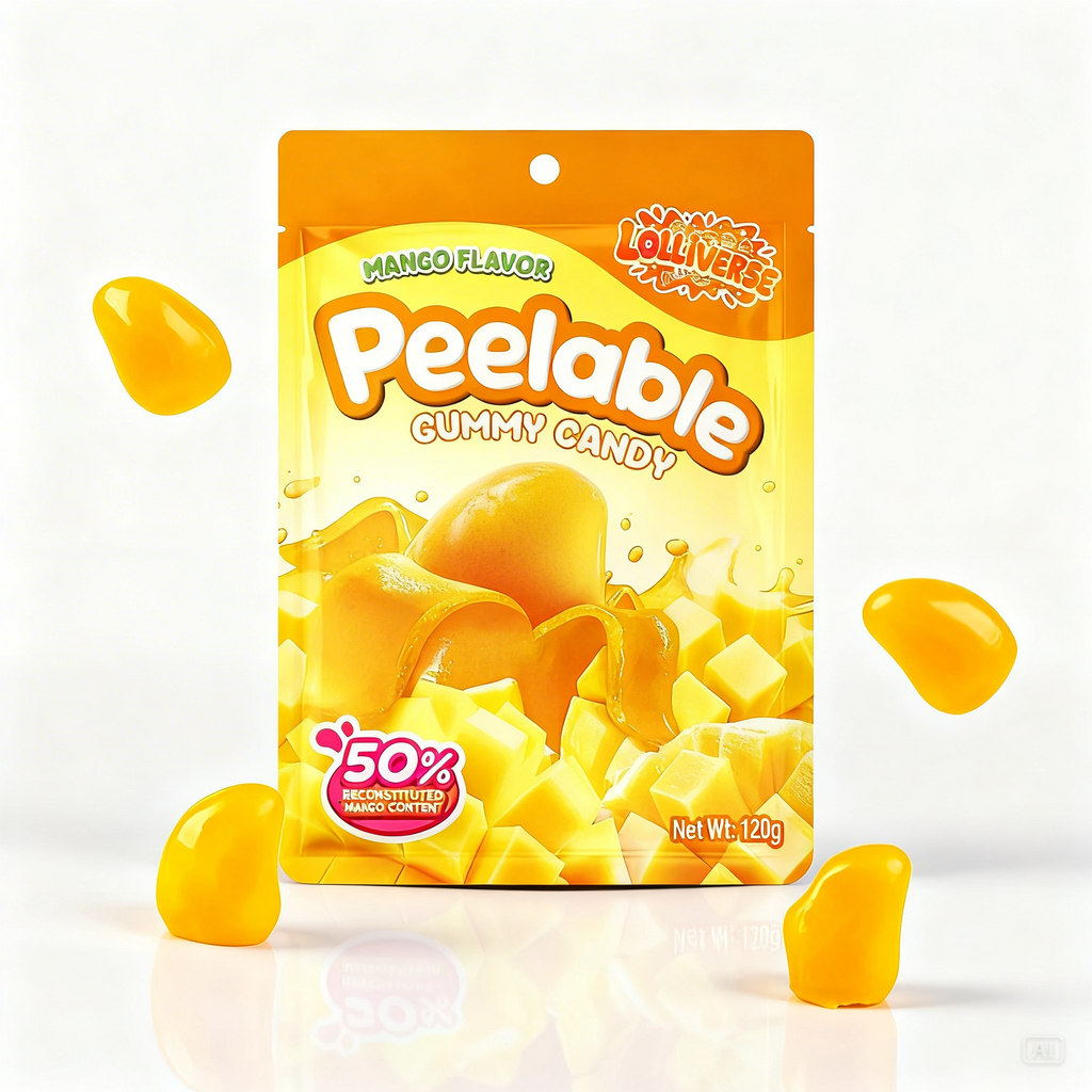 Peelable Gummy Candy – Mango